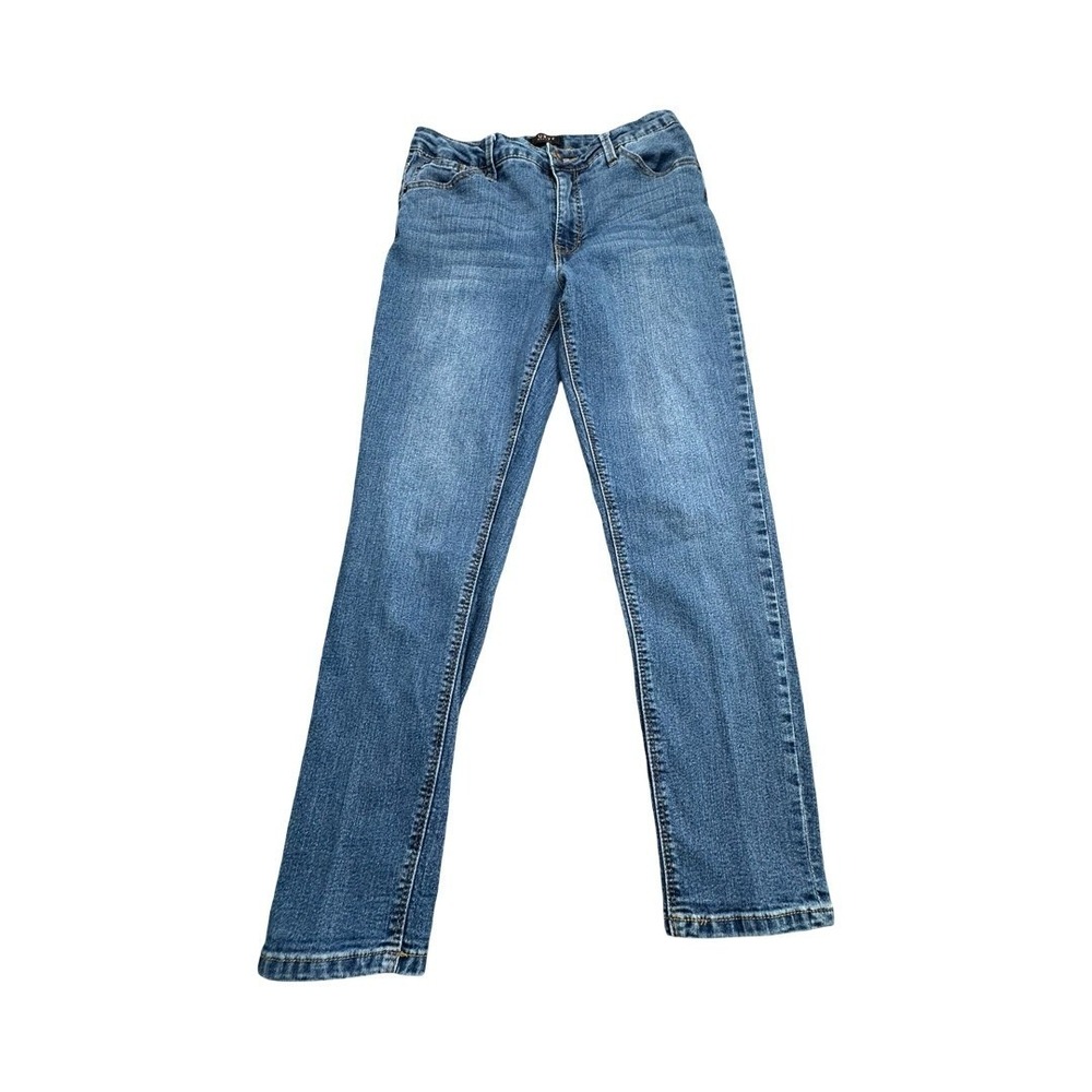 Curve Appeal Jeans Womens 8/29 Blue Skinny Stretch Medium Wash Denim Casual Slim